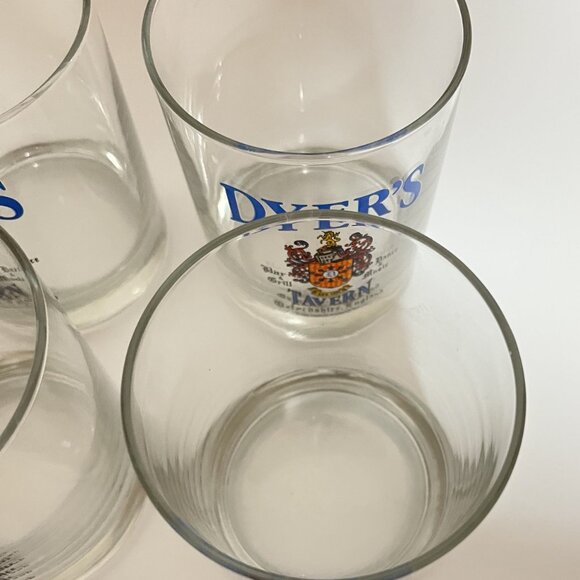 DYER'S Bar & Grill, Dance & Music TAVERN DRINKING GLASSES (LOT OF 4) Preowned - Picture 2 of 6